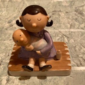 VTG Aldon Joan Berg Victor Bisque Porcelain Figurine Everyone Needs Mother RARE